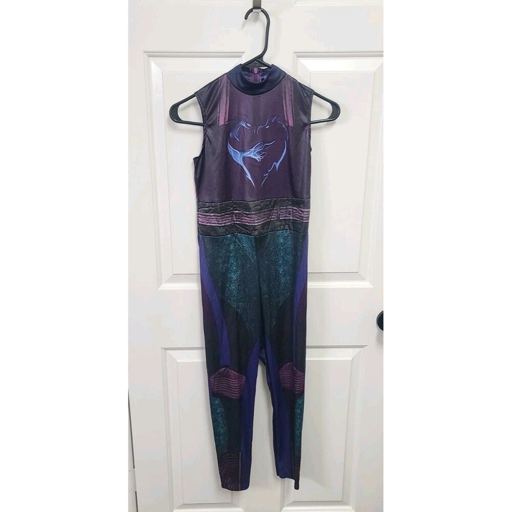 Disney Descendants 3 Mal Costume Child Medium  (7-8) Jumpsuit Only